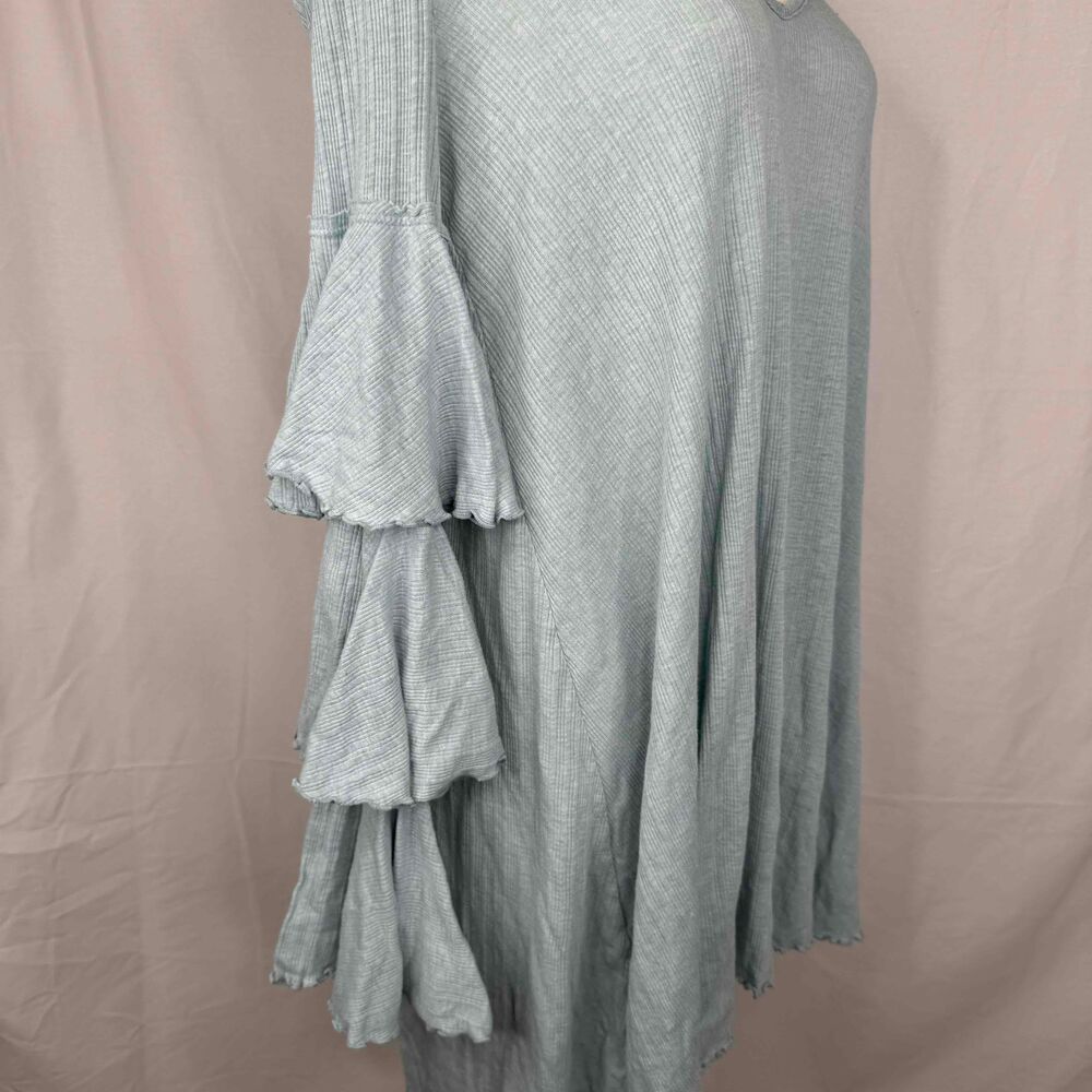 Free People Seashore Bell Sleeves Tunic Dress Bohemian Gypsy Whimsical Oversize - Picture 5 of 14